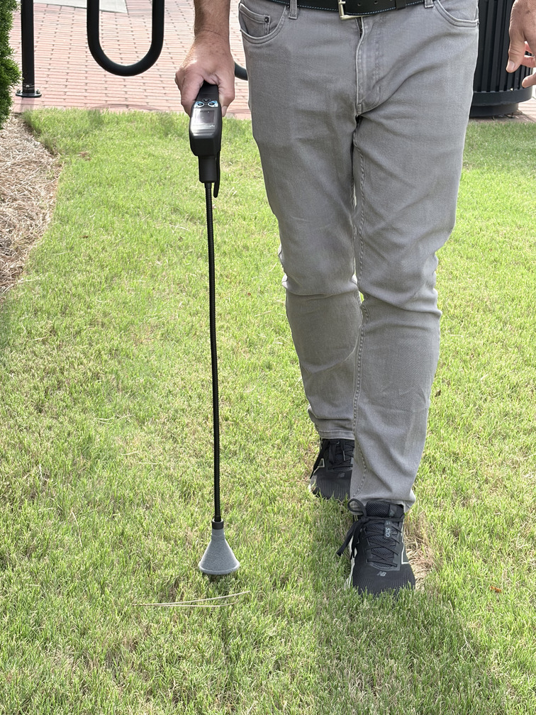 Underground water service line leak detection equipment