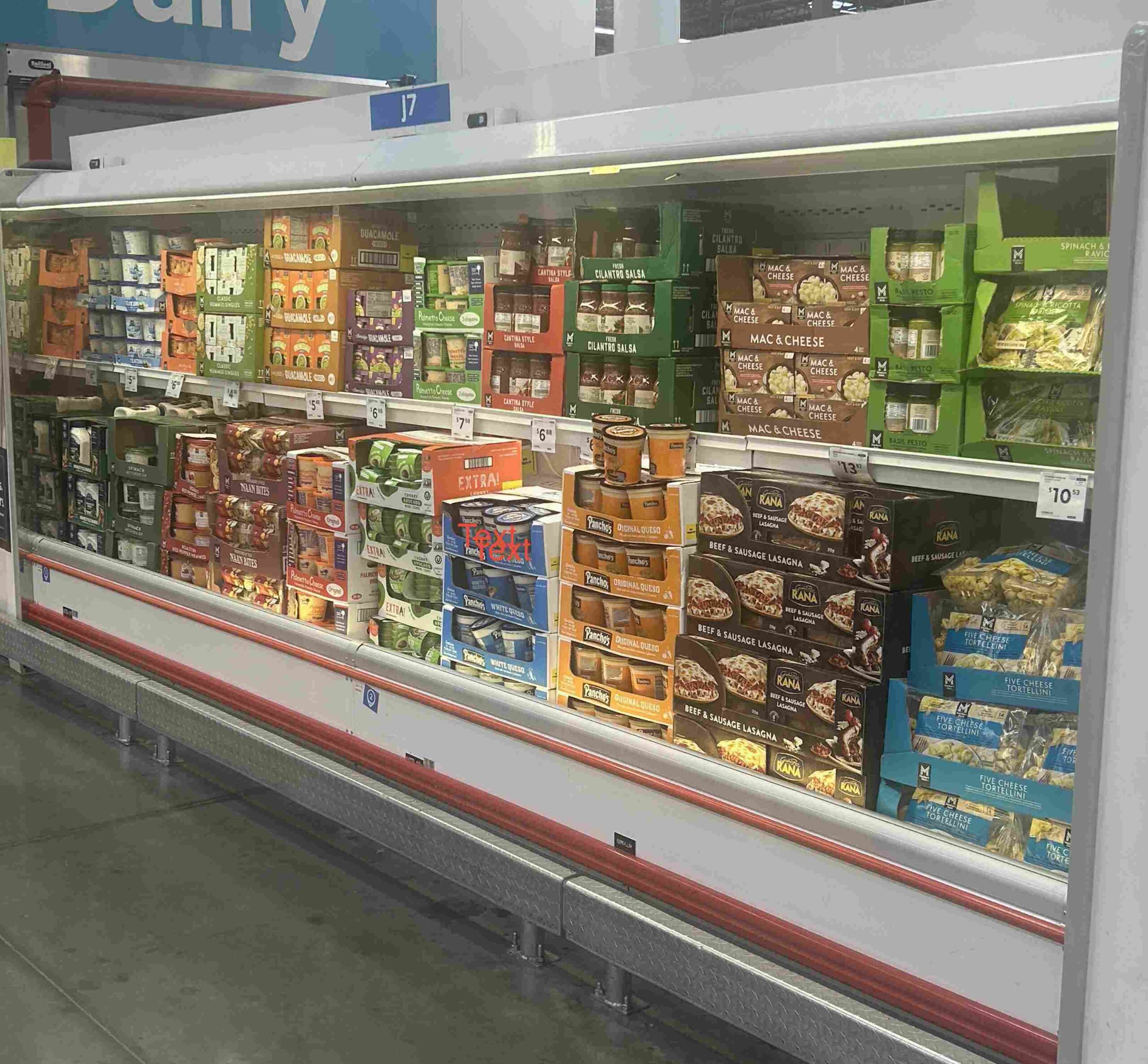 Grocery store refrigeration case
